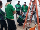 Curso de altura e brigada na Samsung e escola 